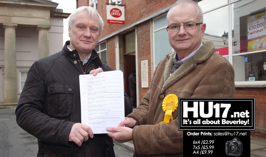 Petition Opposing Post Office Relocation Handed Over To MP