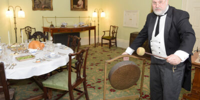 Banging The Gong At Sewerby Hall And Gardens