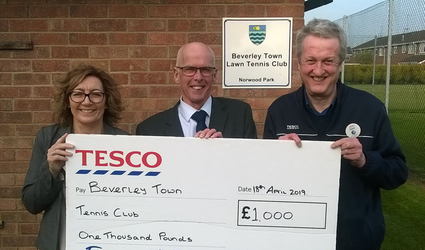 Beverley Town Tennis Club Award Cash To Help Fun Refurbishments