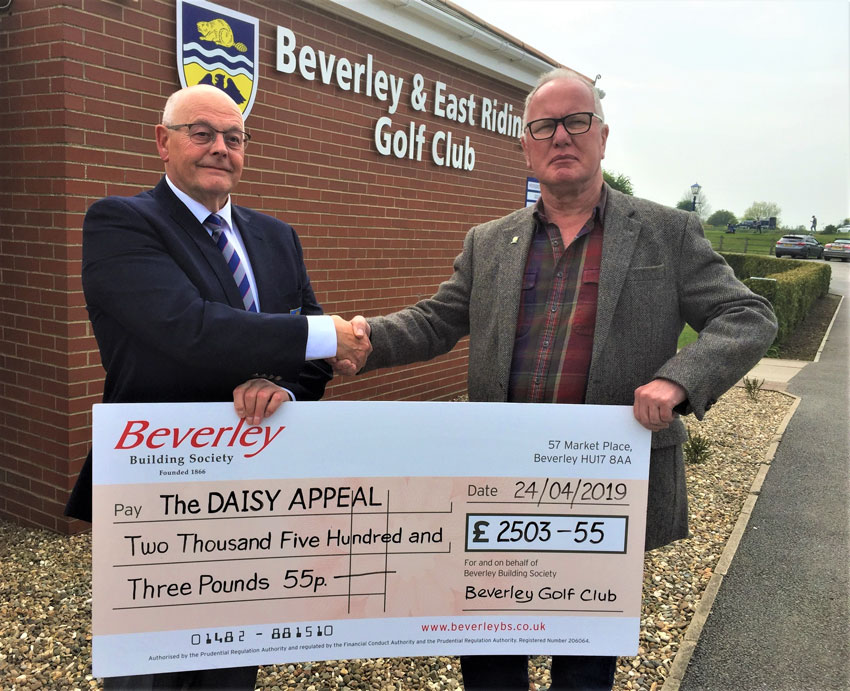 Daisy Appeal Benefit Thanks To Fund Raising Efforts Of Local Golf Club