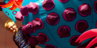 Exhibition Of Giant Inflatable Microbes Opens At Ferens Art Gallery