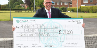 Beverley Town Tennis Club Celebrate Commuted Sums Grant