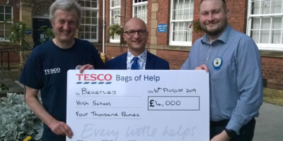 Tesco Hand Out Cash To Beverley High School And Local Festival