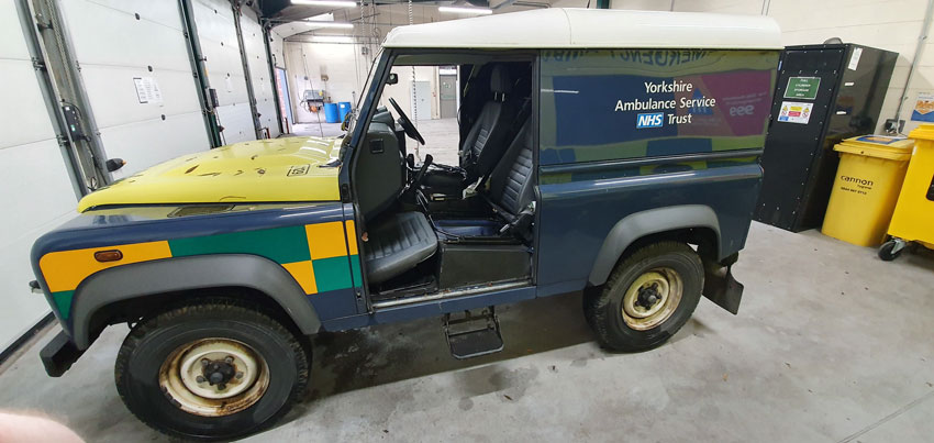 Thieves Pinch Doors From Ambulance Service Off-Road Vehicle