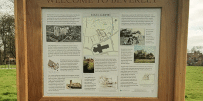 New Civic Society Heritage Board Tells History Of Hall Garth