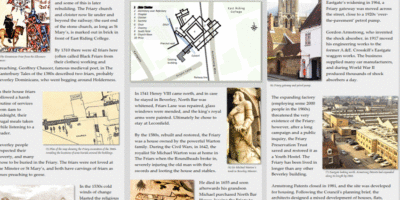 Beverley Civic Society’s History Boards: The Friary & Eastgate Board