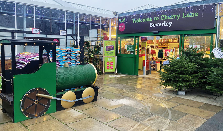 Shoppers Filled With Christmas Spirit At Cherry Lane