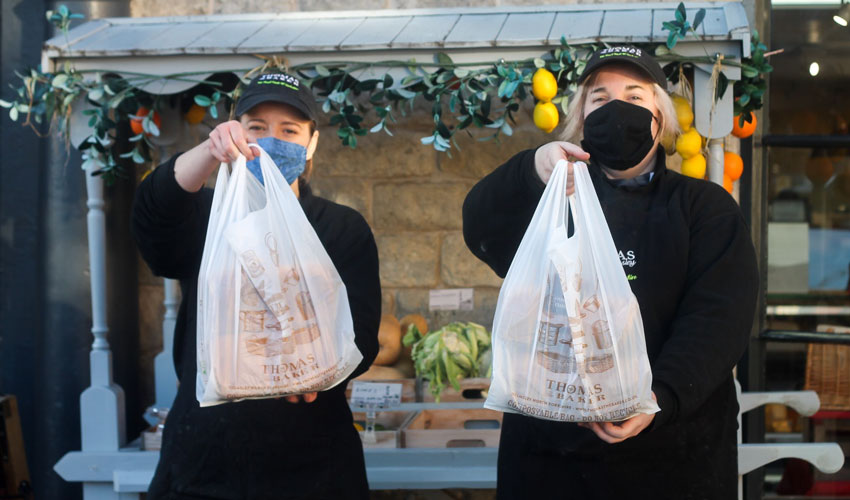 Compostable Carrier Bags Introduced By Thomas The Baker