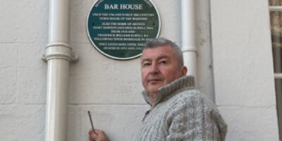 Stepping from the Shadows - Bar House Plaque Replaced