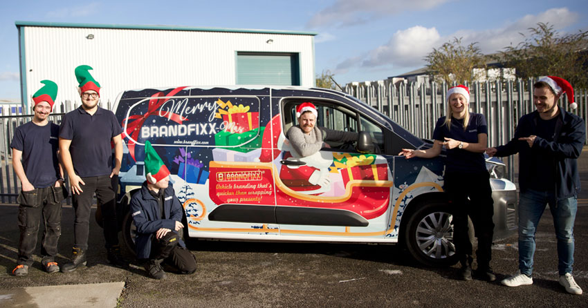 Brandfixx Is Delivering Christmas Cheer With Festive Van Design