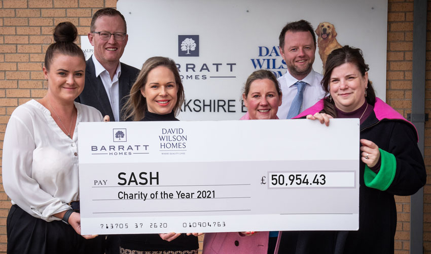 Barratt Developments Raises £50,000 For Their 2021 Charity Of The Year