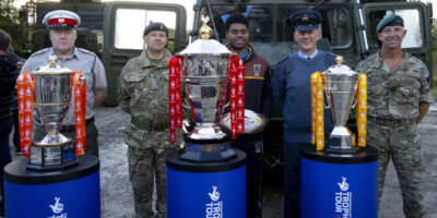 Defence School of Transport Welcome Rugby League World Cup Trophies Tour