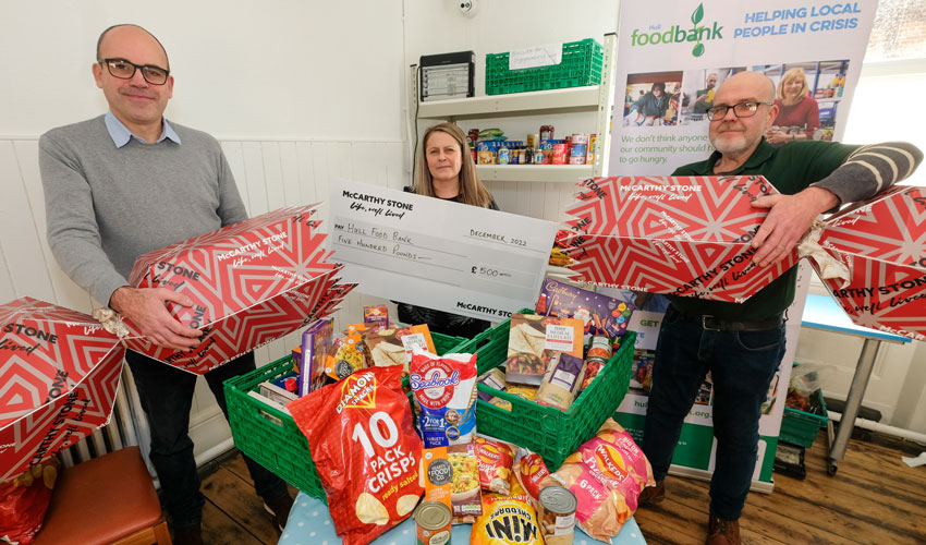 Hull Foodbank Receives Funding Boost From McCartney Stone Foundation