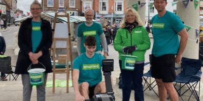 Samaritans Marathon Row on Market Cross In Beverley